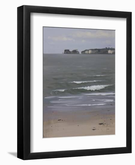 Old Harry from Studland, April-Tom Hughes-Framed Giclee Print