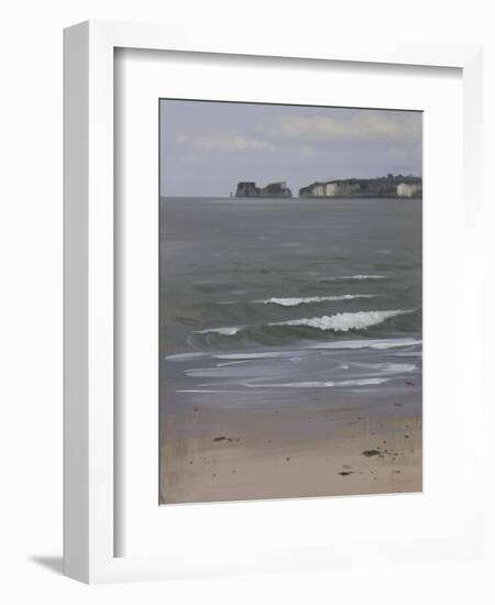 Old Harry from Studland, April-Tom Hughes-Framed Giclee Print