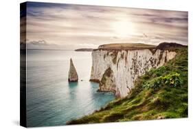 Old Harry Rocks, Located at Handfast Point, on the Isle of Purbeck in Dorset, Southern England, Uni-Dafinka-Stretched Canvas