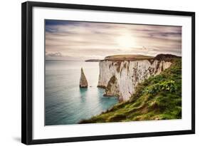 Old Harry Rocks, Located at Handfast Point, on the Isle of Purbeck in Dorset, Southern England, Uni-Dafinka-Framed Photographic Print