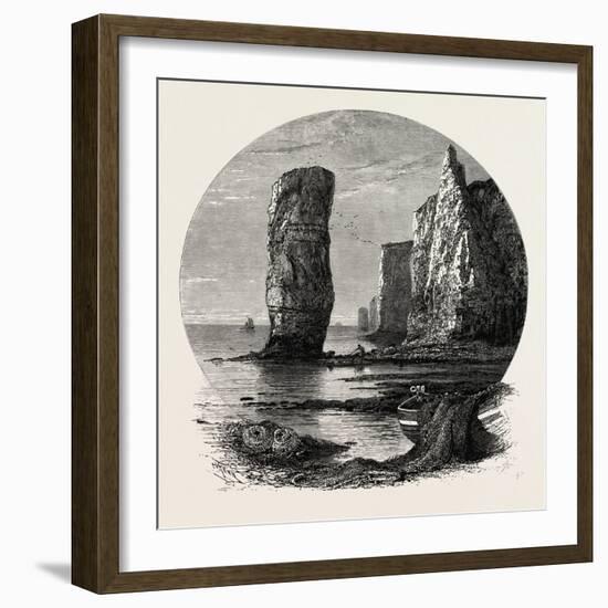Old Harry Rocks, the South Coast, UK, 19th Century-null-Framed Giclee Print