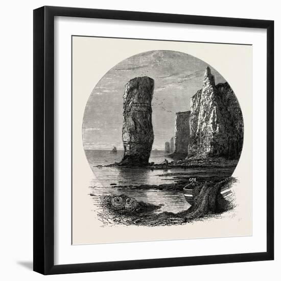 Old Harry Rocks, the South Coast, UK, 19th Century-null-Framed Giclee Print