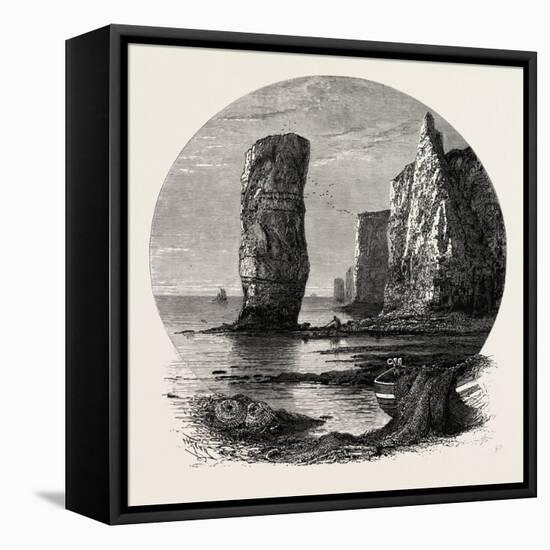 Old Harry Rocks, the South Coast, UK, 19th Century-null-Framed Stretched Canvas