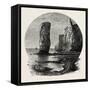 Old Harry Rocks, the South Coast, UK, 19th Century-null-Framed Stretched Canvas