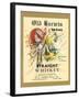 Old Harwin Whiskey Label-null-Framed Art Print