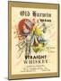 Old Harwin Whiskey Label-null-Mounted Art Print