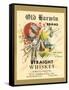 Old Harwin Whiskey Label-null-Framed Stretched Canvas