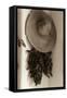 Old Hat and Ristras-Kathy Mahan-Framed Stretched Canvas