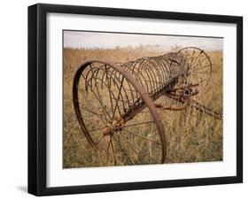 Old Hayrake & Teasle Near Preston, Cache Valley, Idaho, USA-Scott T^ Smith-Framed Photographic Print