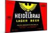 Old Heidelbrau Lager Beer-null-Mounted Art Print