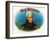 Old Hickory Brand Cigar Box Label, Andrew Jackson-Lantern Press-Framed Art Print