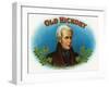 Old Hickory Brand Cigar Box Label, Andrew Jackson-Lantern Press-Framed Art Print