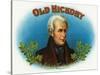 Old Hickory Brand Cigar Box Label, Andrew Jackson-Lantern Press-Stretched Canvas