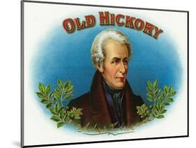 Old Hickory Brand Cigar Box Label, Andrew Jackson-Lantern Press-Mounted Art Print