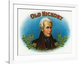 Old Hickory Brand Cigar Box Label, Andrew Jackson-Lantern Press-Framed Art Print