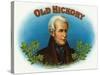 Old Hickory Brand Cigar Box Label, Andrew Jackson-Lantern Press-Stretched Canvas