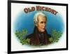 Old Hickory Brand Cigar Box Label, Andrew Jackson-Lantern Press-Framed Art Print