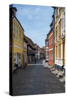 Old Historical Houses in Ribe, Denmark's Oldest Surviving City, Jutland, Denmark-Michael Runkel-Stretched Canvas