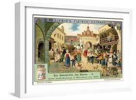 Old Hofbrauhaus in Munich, 1830-null-Framed Giclee Print