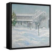 Old Holley House, Cos Cob, 1901-John Henry Twachtman-Framed Stretched Canvas