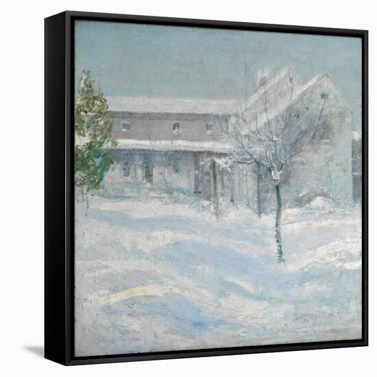 Old Holley House, Cos Cob, 1901-John Henry Twachtman-Framed Stretched Canvas