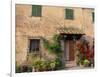 Old Home with Flowers at San Gimignano, Tuscany, Italy-Bill Bachmann-Framed Photographic Print