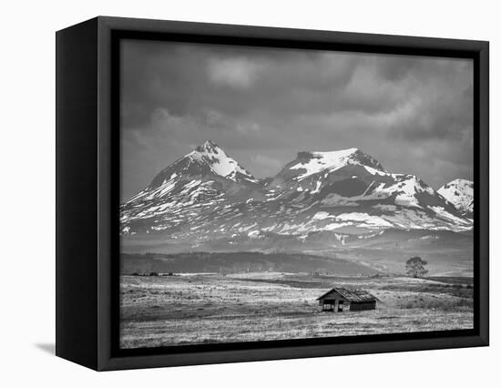 Old House Along the Rocky Mountain Front, Montana-Steven Gnam-Framed Stretched Canvas