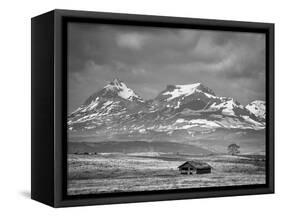 Old House Along the Rocky Mountain Front, Montana-Steven Gnam-Framed Stretched Canvas