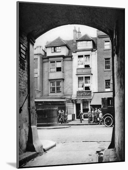 Old House and a Tavern Surviving in Aldgate, London, 1926-1927-McLeish-Mounted Giclee Print