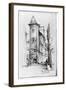 Old House at Angers, 1925-M Adams-Acton-Framed Giclee Print