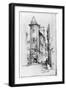 Old House at Angers, 1925-M Adams-Acton-Framed Giclee Print
