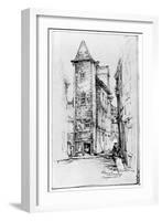 Old House at Angers, 1925-M Adams-Acton-Framed Giclee Print