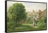 Old House at Hendon-Bernard Walter Evans-Framed Stretched Canvas