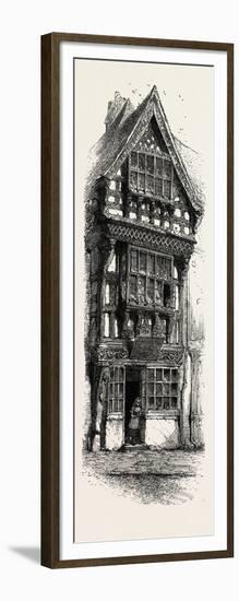 Old House at Stratford, UK, 19th Century-null-Framed Giclee Print