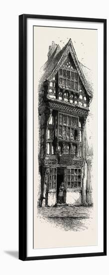 Old House at Stratford, UK, 19th Century-null-Framed Giclee Print