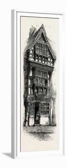 Old House at Stratford, UK, 19th Century-null-Framed Giclee Print