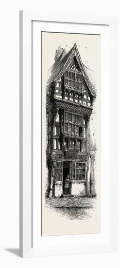 Old House at Stratford, UK, 19th Century-null-Framed Giclee Print