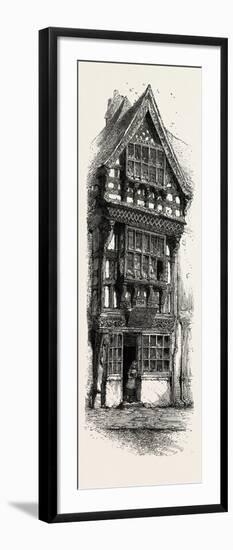 Old House at Stratford, UK, 19th Century-null-Framed Giclee Print