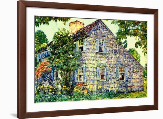 Old House, East Hampton, 1917-Childe Hassam-Framed Giclee Print