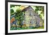 Old House, East Hampton, 1917-Childe Hassam-Framed Giclee Print