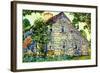 Old House, East Hampton, 1917-Childe Hassam-Framed Giclee Print