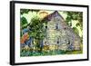 Old House, East Hampton, 1917-Childe Hassam-Framed Giclee Print