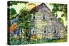 Old House, East Hampton, 1917-Childe Hassam-Stretched Canvas