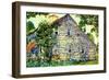 Old House, East Hampton, 1917-Childe Hassam-Framed Giclee Print