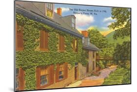 Old House, Harper's Ferry, West Virginia-null-Mounted Art Print