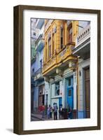 Old House in the Historic Center, Havana, UNESCO World Heritage Site, Cuba-Keren Su-Framed Photographic Print