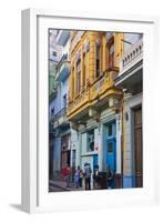 Old House in the Historic Center, Havana, UNESCO World Heritage Site, Cuba-Keren Su-Framed Photographic Print