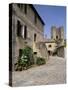 Old House in the Largo Di Fontebranda in Best Preserved Medieval Village in Tuscany-Pearl Bucknall-Stretched Canvas