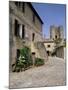 Old House in the Largo Di Fontebranda in Best Preserved Medieval Village in Tuscany-Pearl Bucknall-Mounted Photographic Print