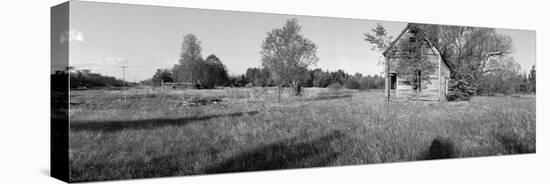 Old House in the Uncultivated Field, North Woods, Wisconsin, USA-null-Stretched Canvas